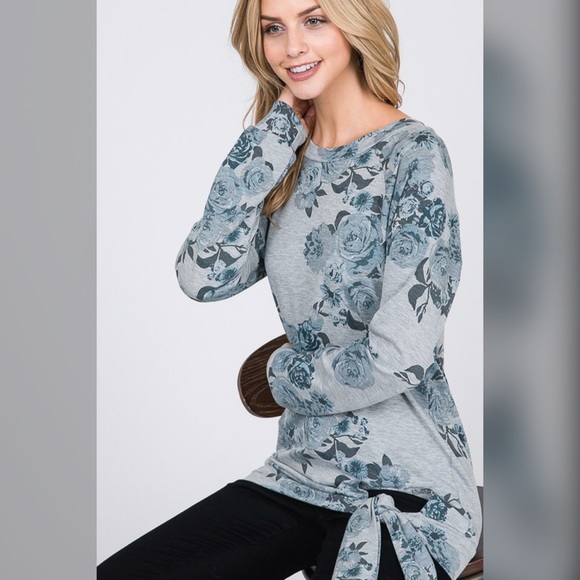 ❤️LAST 1! French Terry Side Tie Top! - Picture 4 of 6